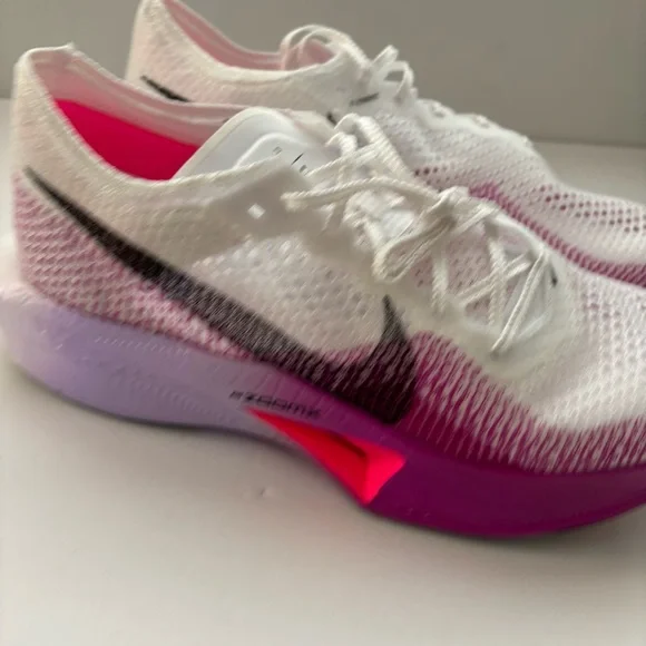 Nike ZoomX Vaporfly Next% 3 Mens Sz 11.5 White Vivid Purple Black DV4129-104 NEW